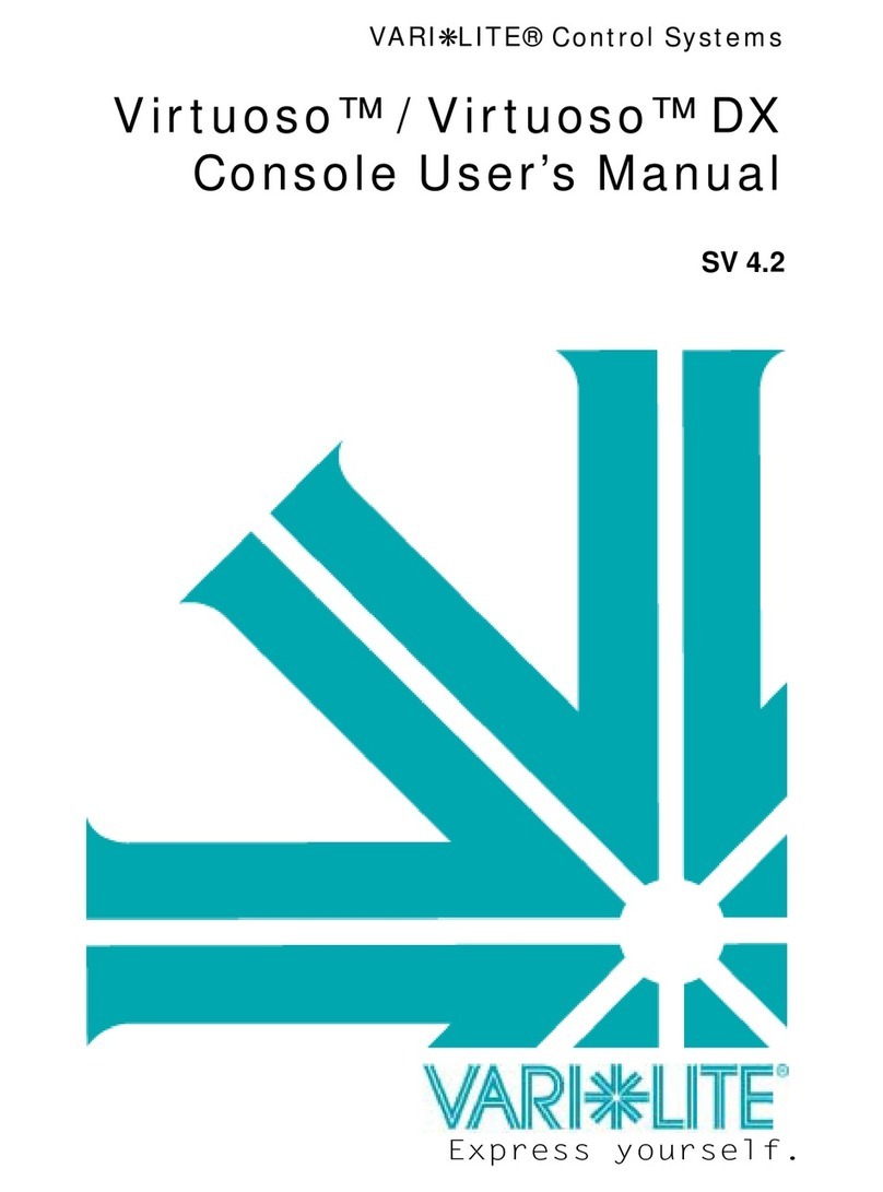 Vari Lite Virtuoso User manual