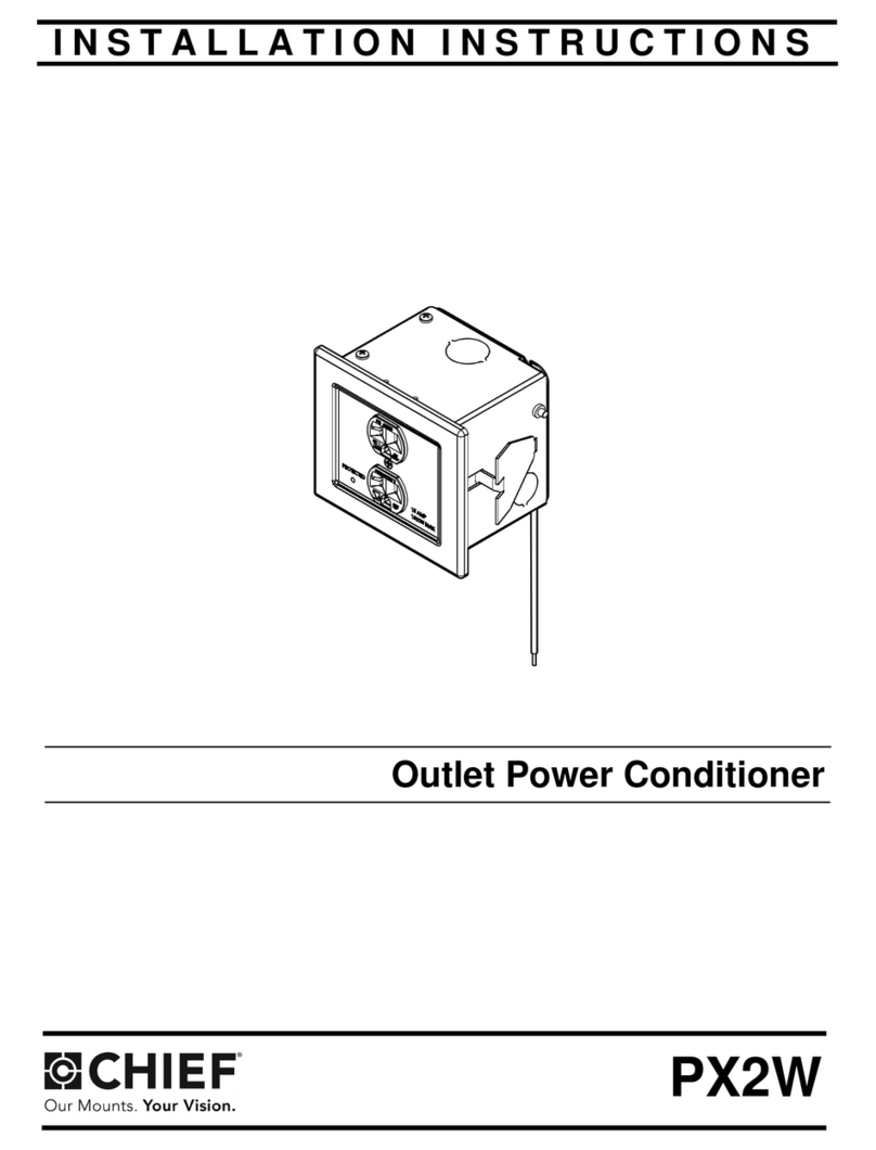CHIEF PX2W User manual