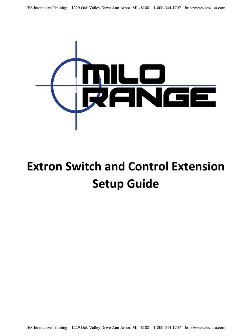 Milo Range Extron Setup guide