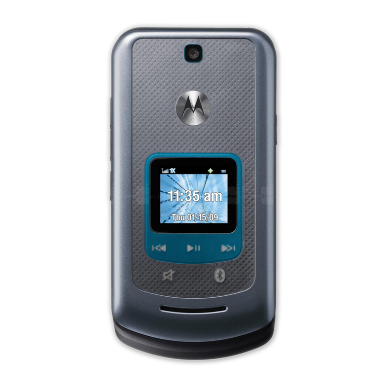 Motorola MOTO VE465 User manual