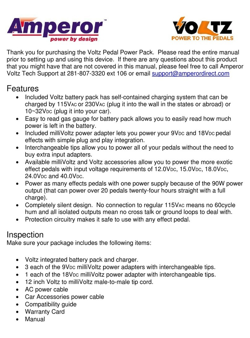 Voltz Pedal Power Pack user guide
