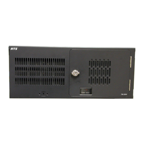 RTS TM-2000 User manual