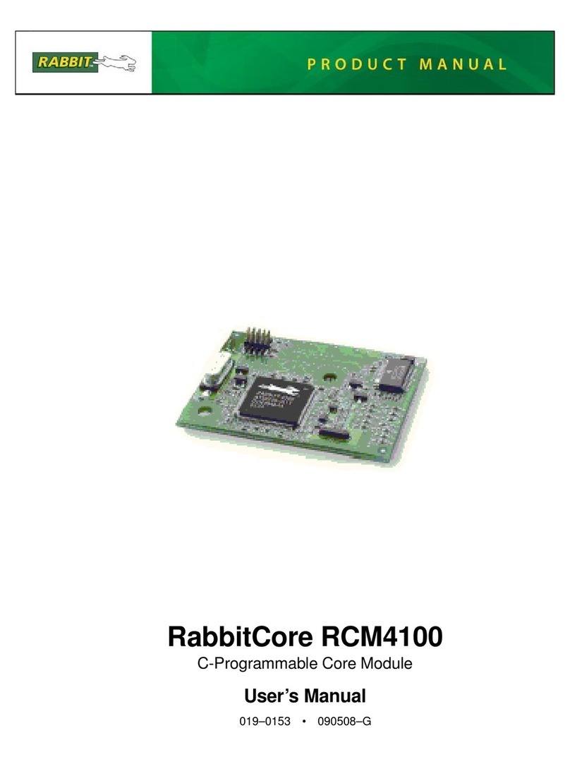 Rabbit RabbitCore RCM4100 user manual Rabbit RabbitCore RCM4100 user manual