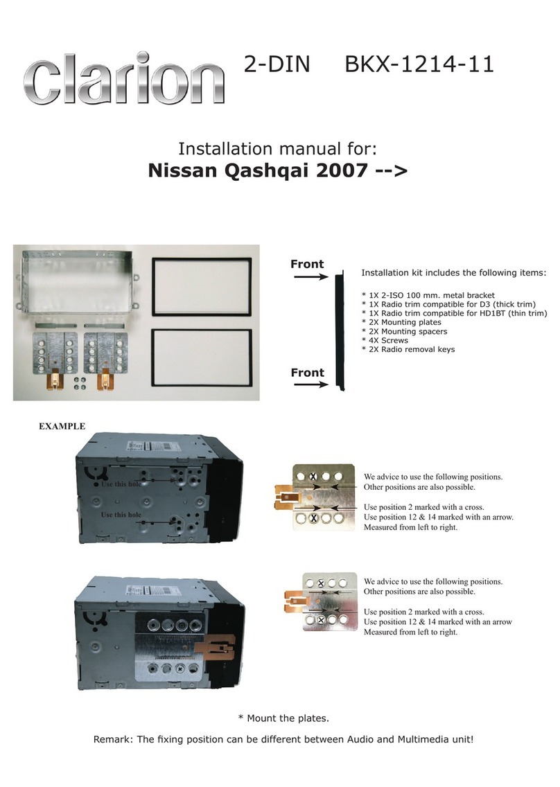 Clarion BKX-1214-11 User manual