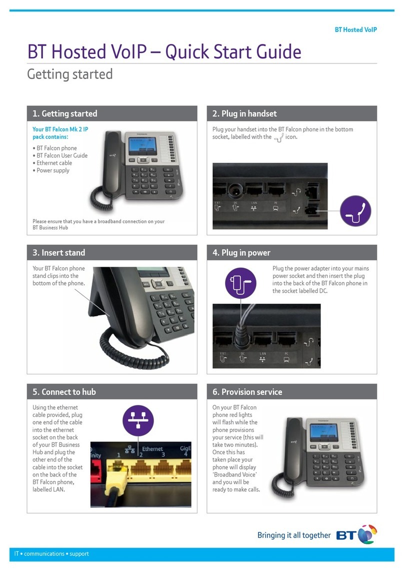 BT Hosted VoIP User manual