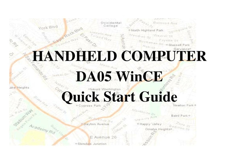 Duratech DA05 WinCE quick start guide