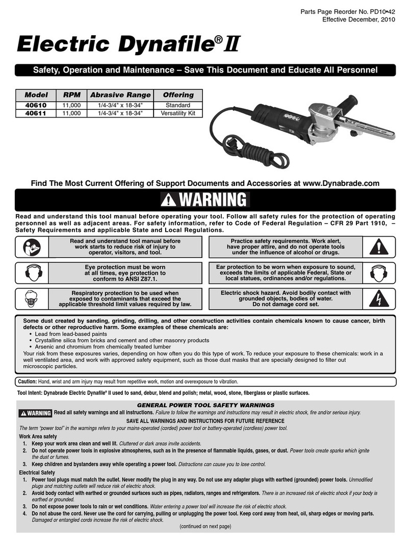 Dynabrade 40610 Operating and maintenance