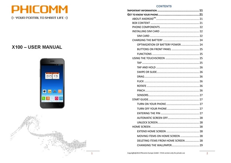 PHICOMM X100 User manual