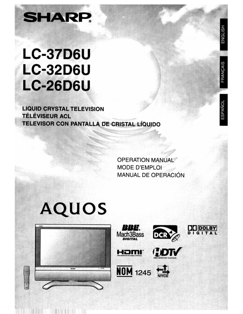 Sharp Aquos LC-37D6U User manual