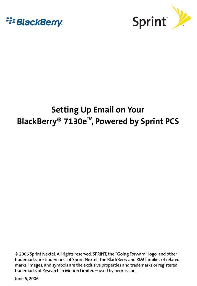 Blackbe;rry 7130E - VERSION 4.1 User manual