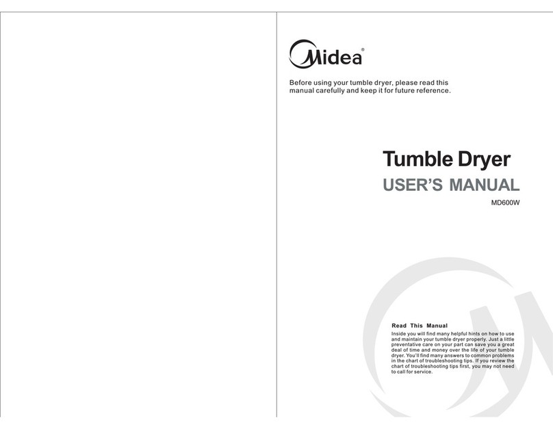 Midea MD600W User manual