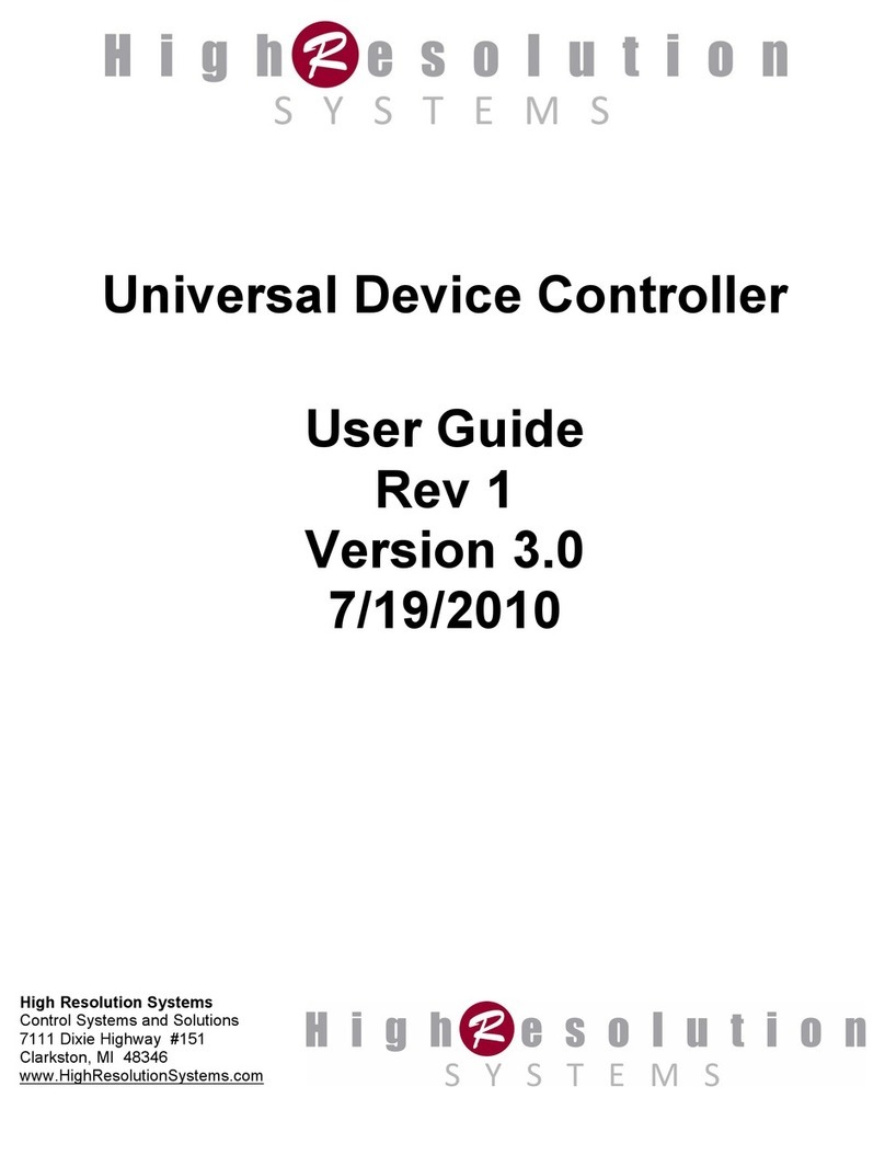 High Resolution Technologies UDC-400 user guide