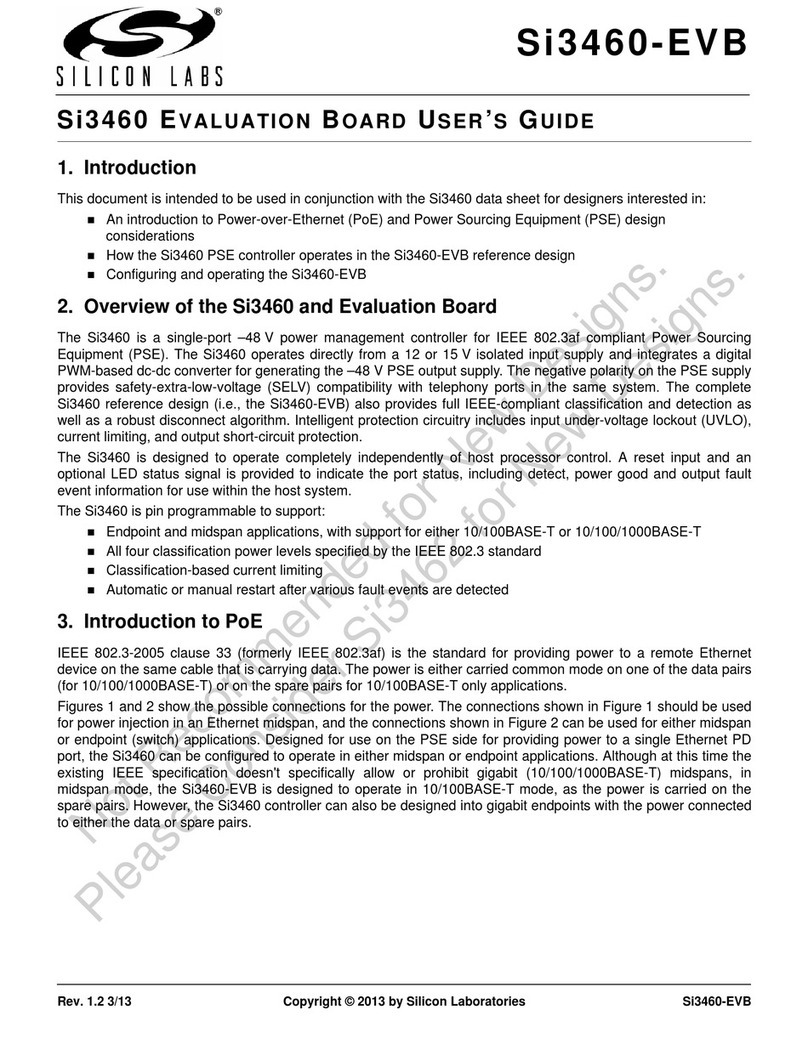 Silicon Laboratories Si3460 User manual