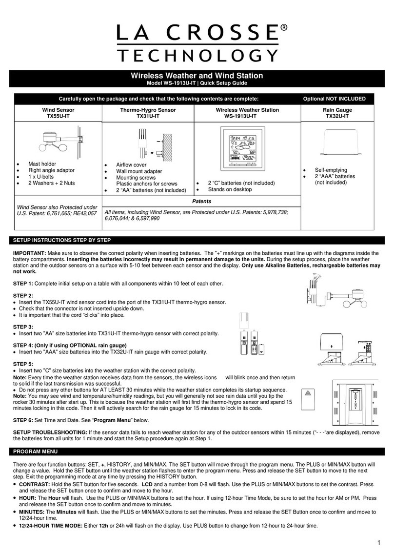 La Crosse Technology WS-1913U-IT User manual