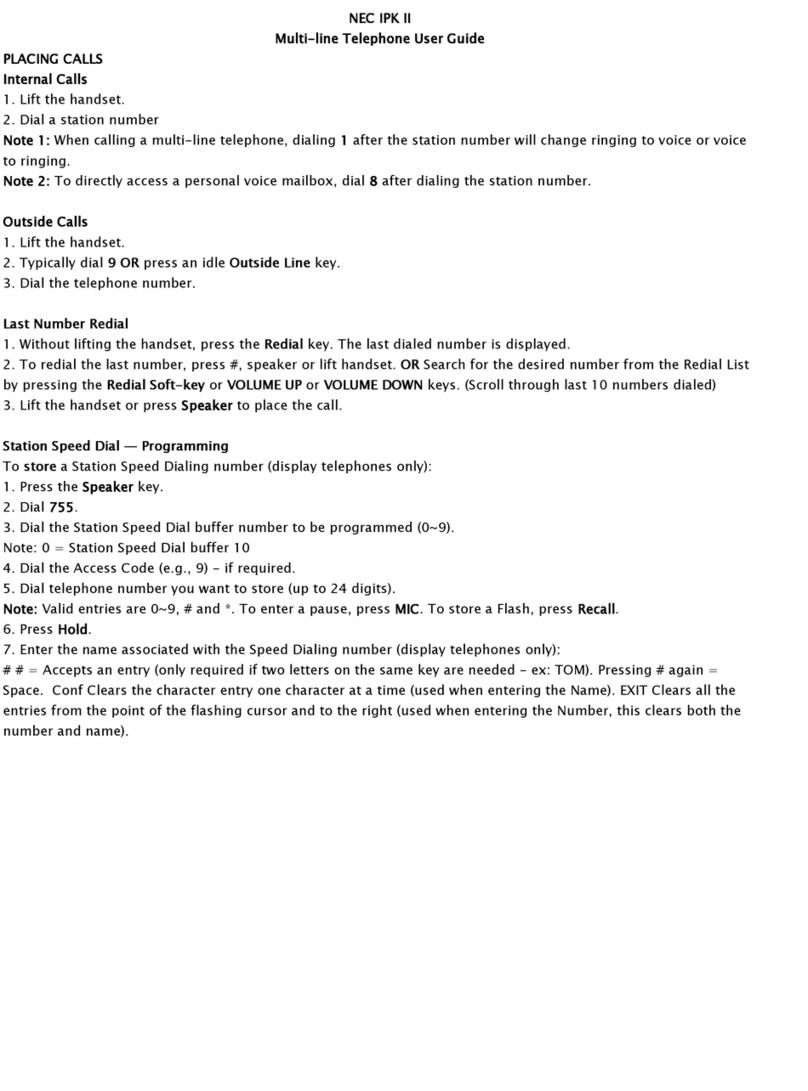 NEC IPK II User manual