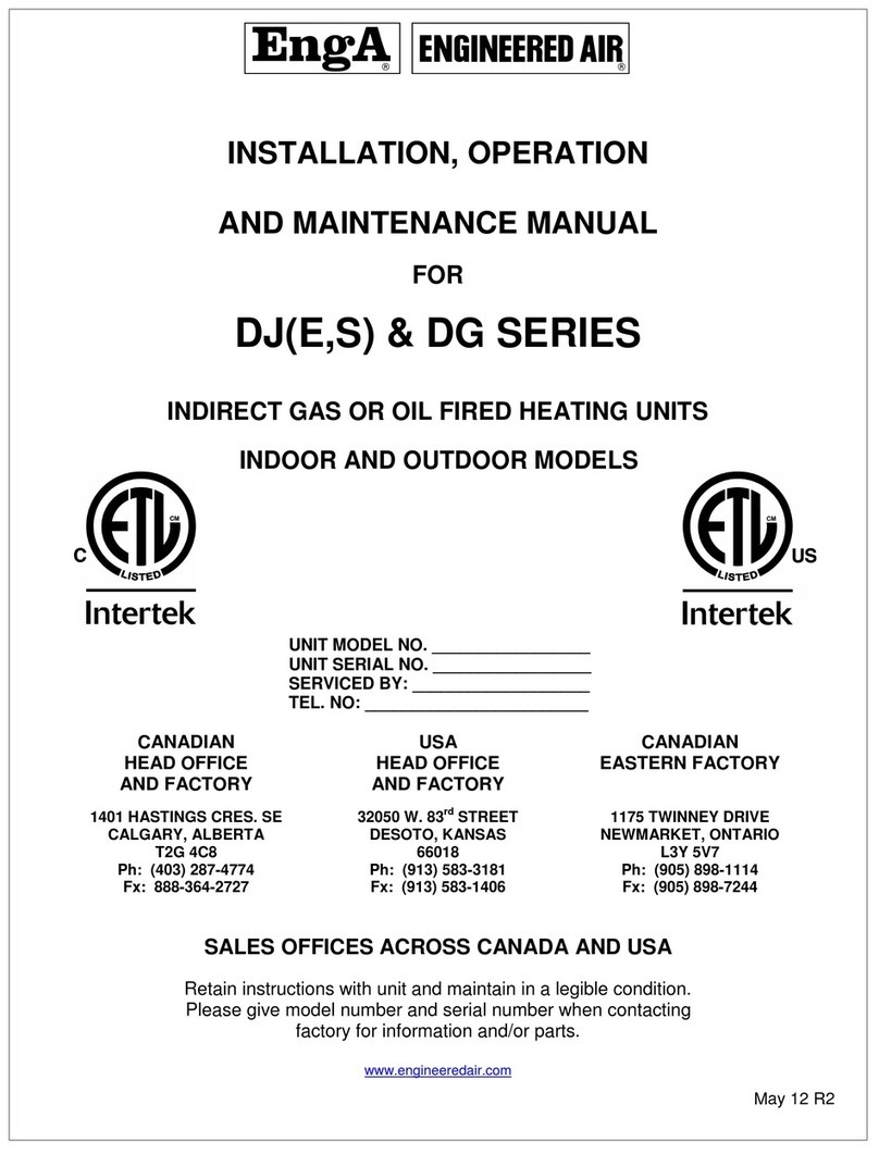 Engineered air DJ Series Installation, operation and maintenance manual
