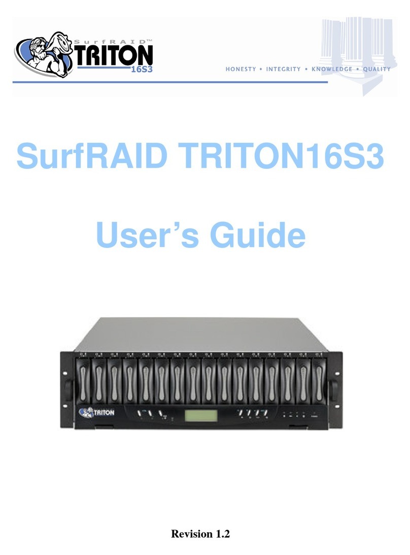 Partners Data Systems SurfRAID TRITON16S3 user guide