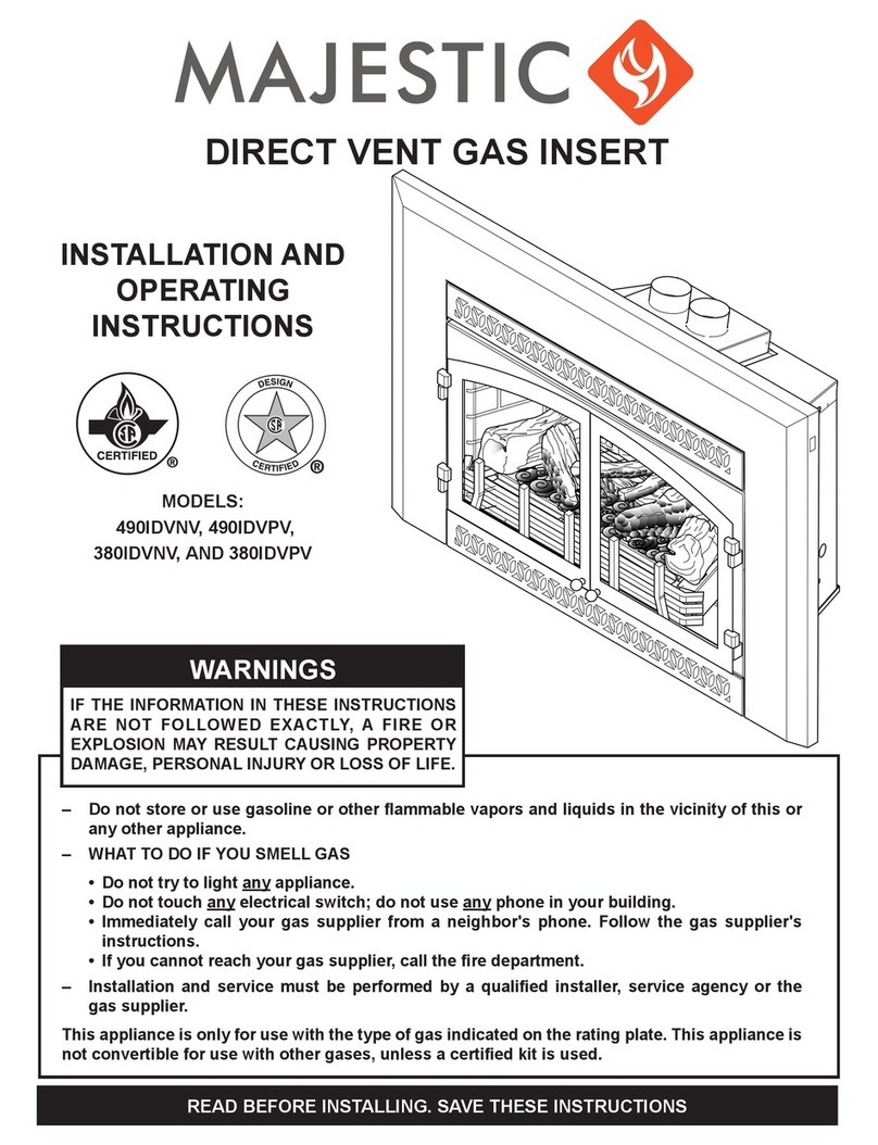 Majestic 490IDVNV User manual