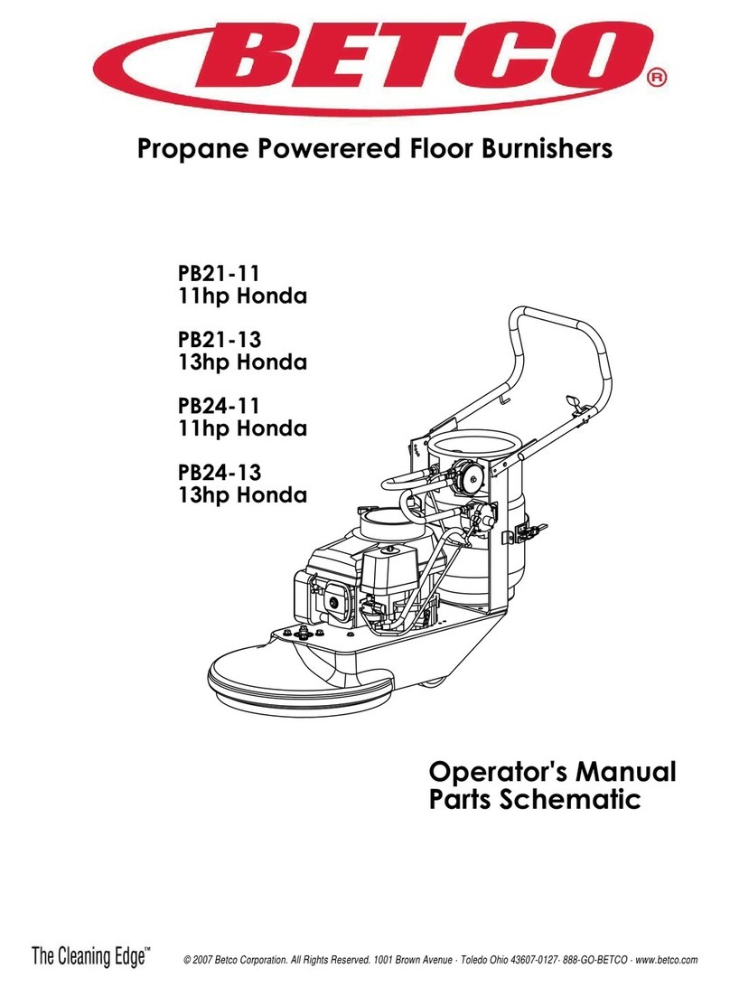 BETCO PB21-11 User manual