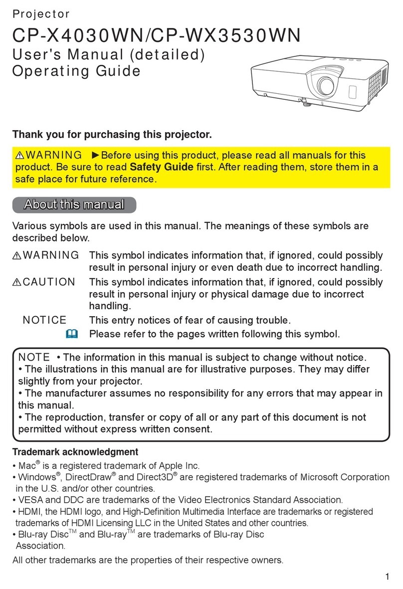 Hitachi CP-X4030WN User manual