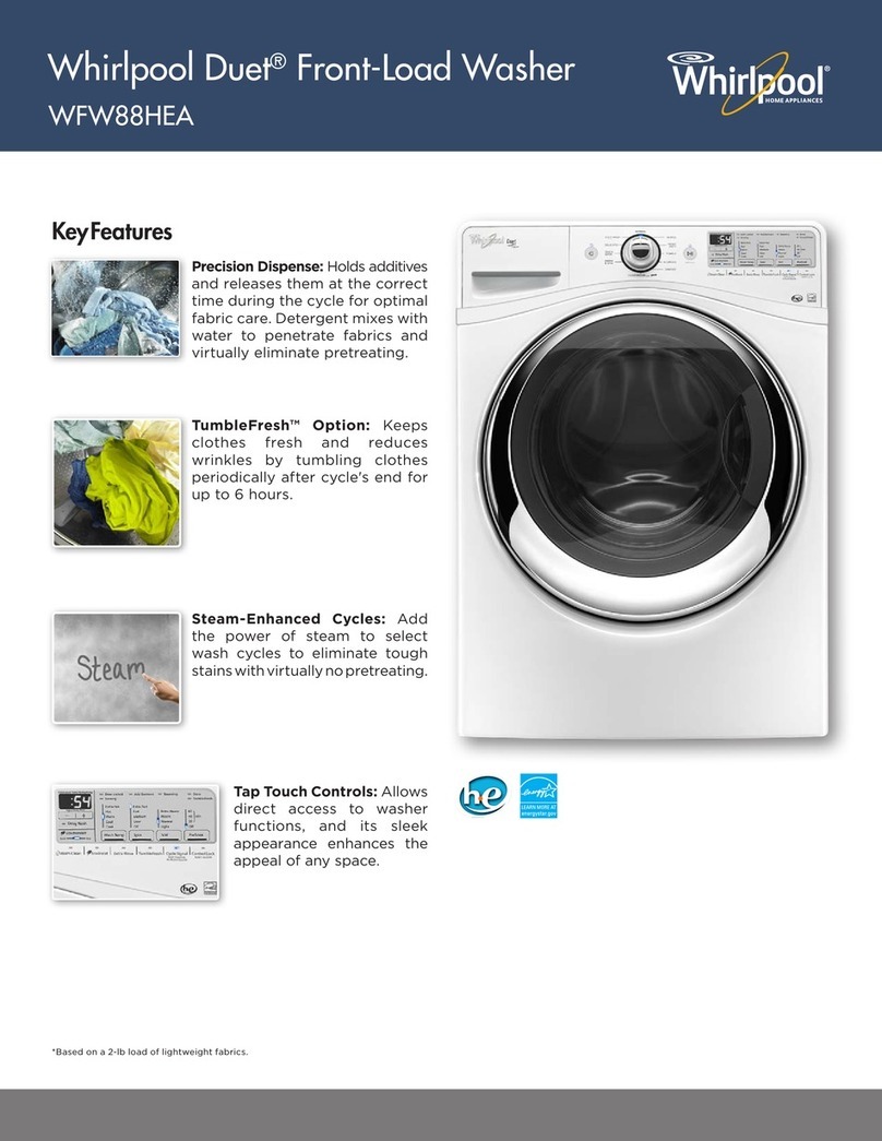 Whirlpool Duet wfw88HEA Brochure & specs