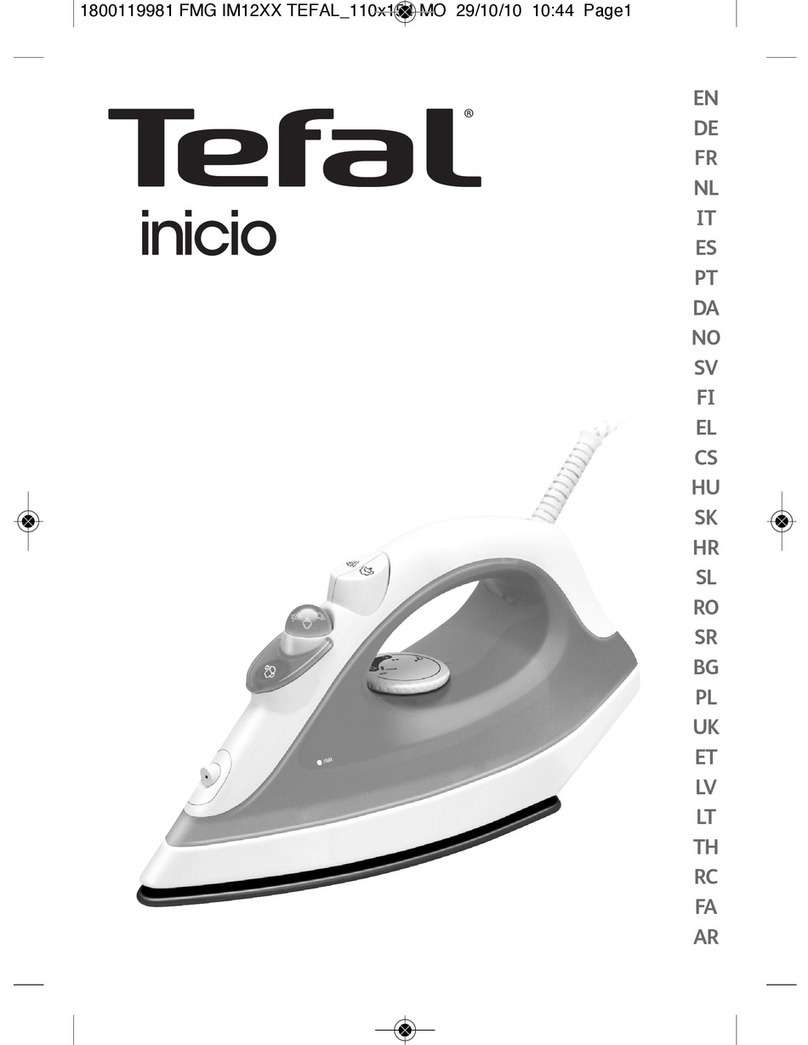 TEFAL fv1220e1 inicio user manual