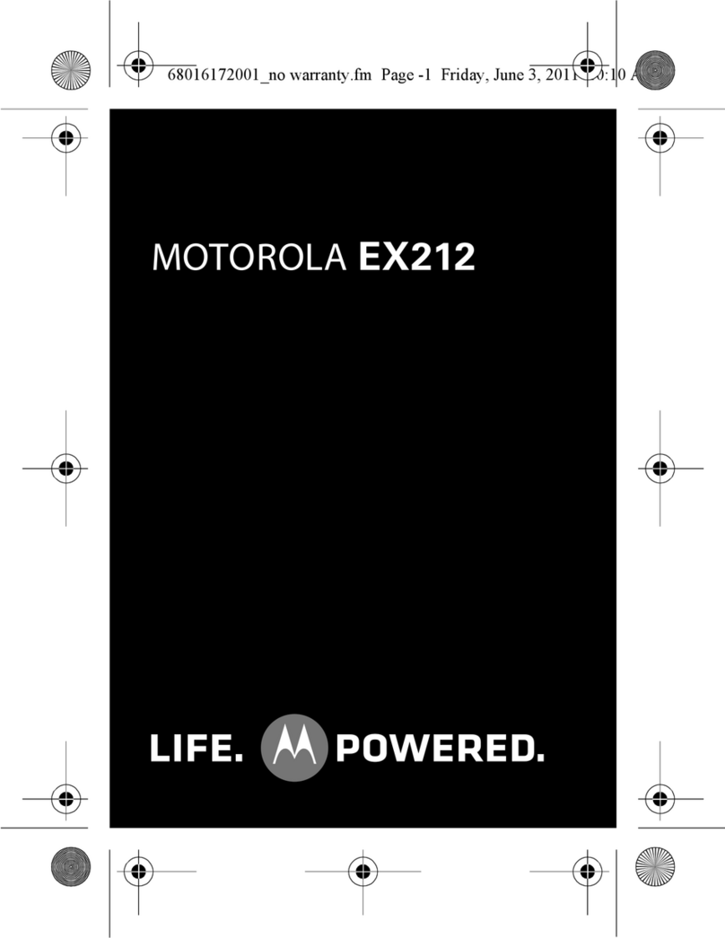 Motorola EX212 User manual