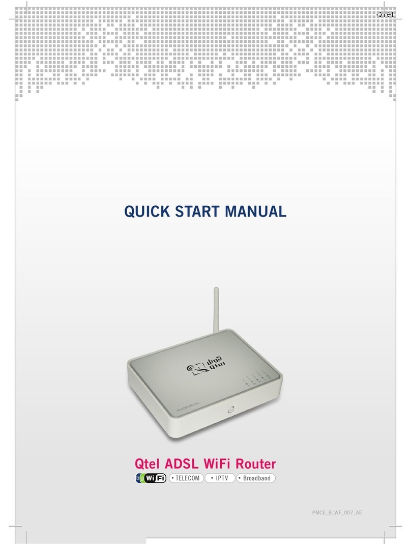 Qtel ADSL WiFi Router Quick start manual