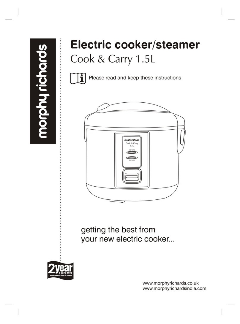 Morphy Richards Cook & Carry 1.5L User manual