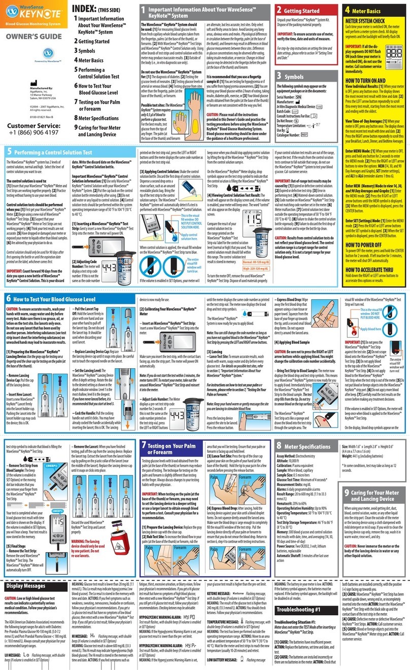 WaveSense KeyNote System owner's guide
