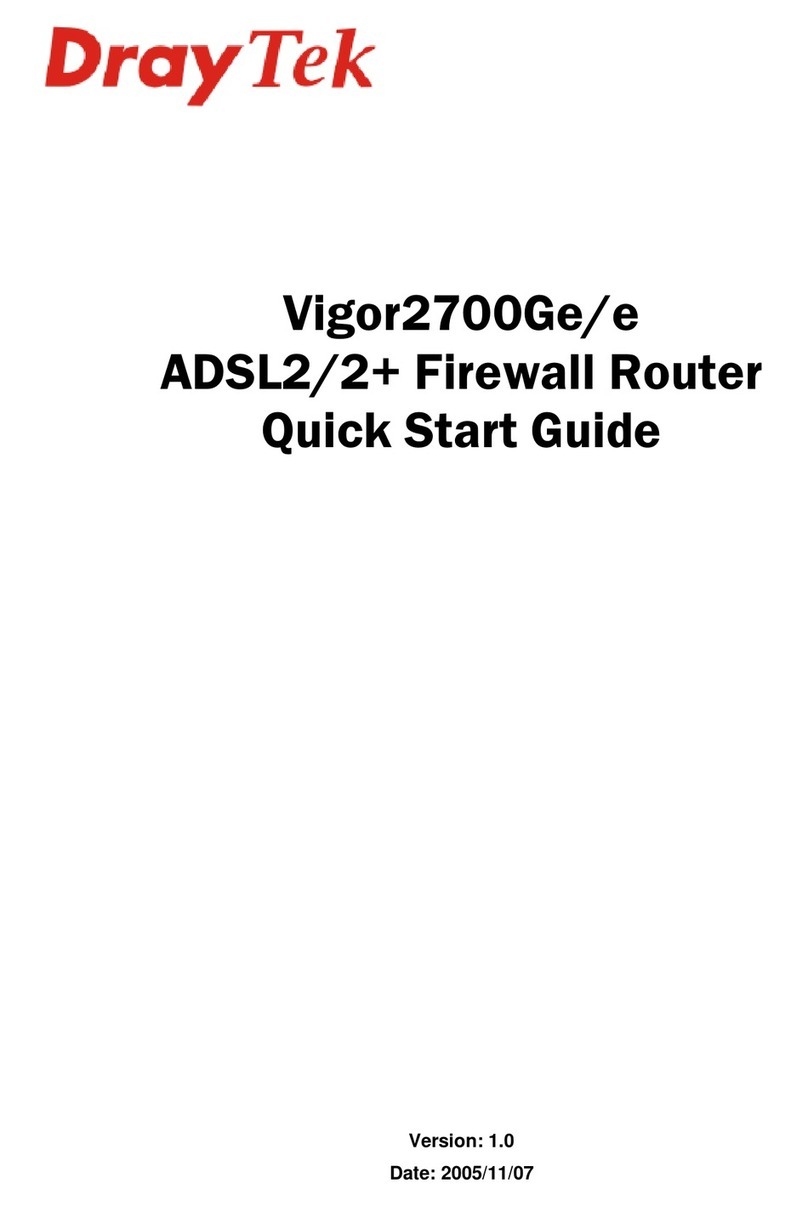 Draytek Vigor2700Ge quick start guide