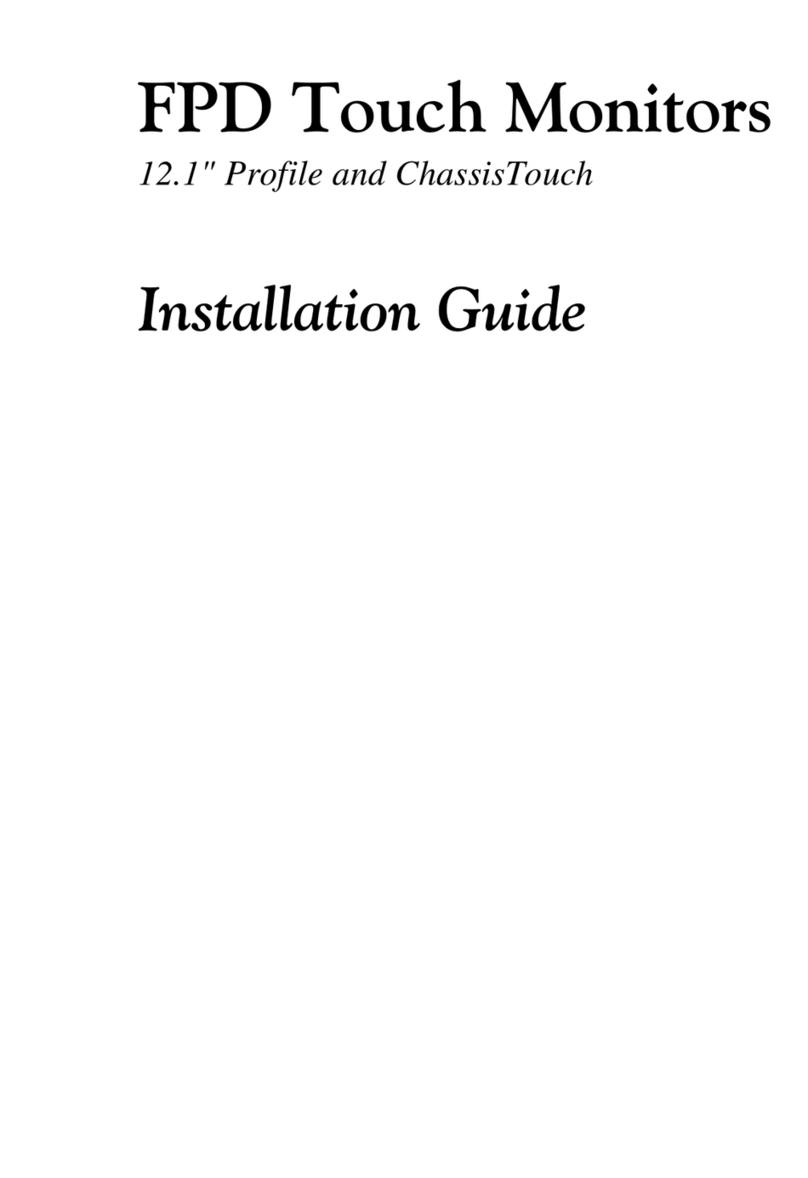 MicroTouch Systems FPD Touch Monitor User manual