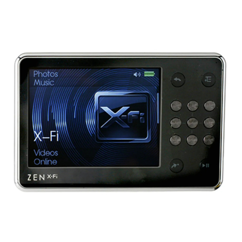 Creative Zen X-Fi user guide
