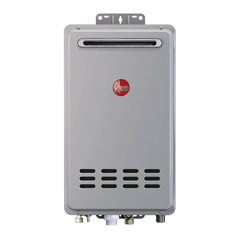 Rheem RTGH-95DV use and care manual