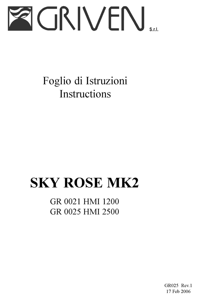 Griven GR 0025 HMI 2500 User manual