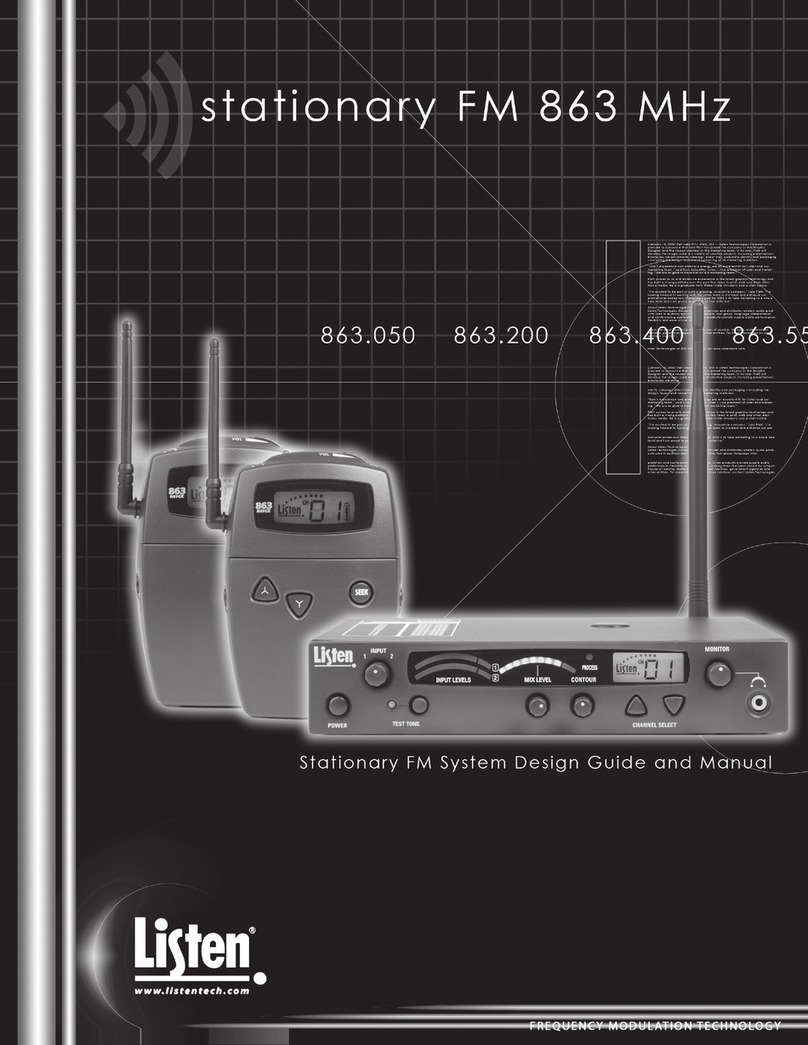 Listen Technologies 863 .050 user manual