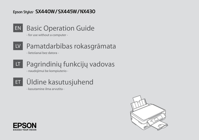 Epson Stylus SX440W Assembly instructions
