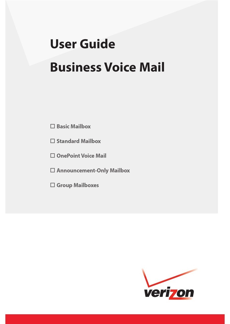 Verizon Business Voice Mail User manual