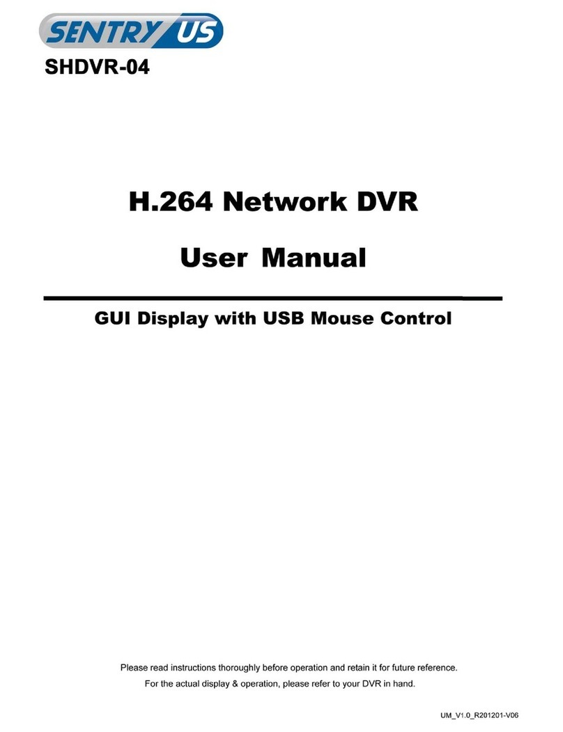 Sentryus SHDVR-04 User manual