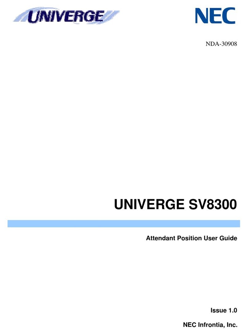 NEC SV8300 User manual