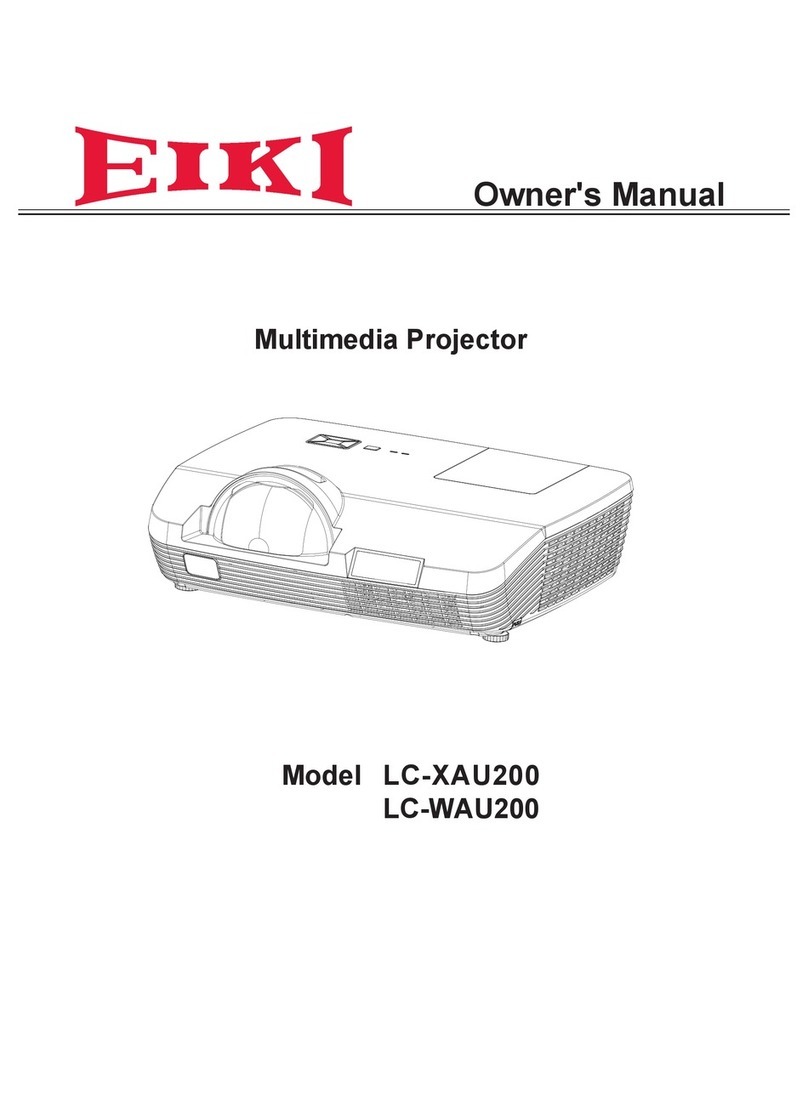 Eiki LC-XAU200 User manual Eiki LC-XAU200 User manual