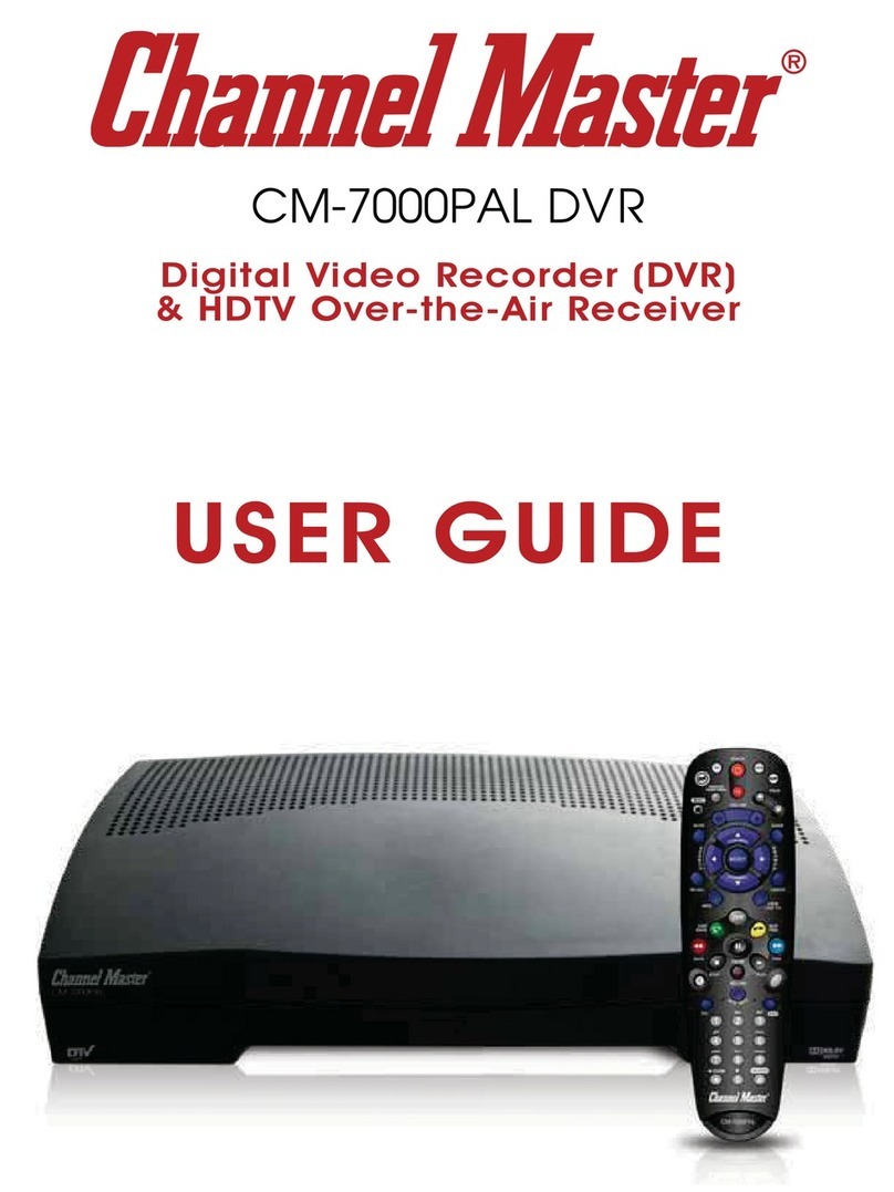 Channel Master CM-7000PAL DVR user guide