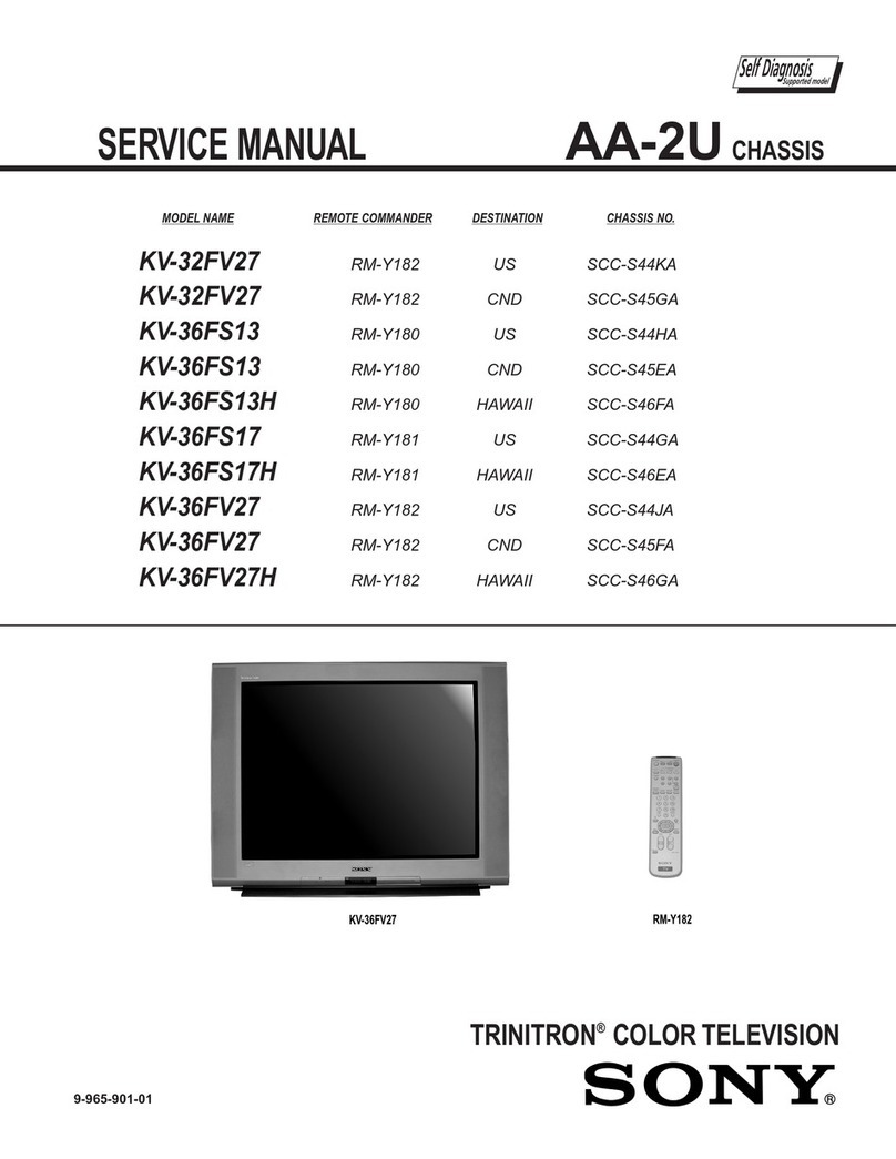 Sony TRINITRON KV-36FS13H User manual