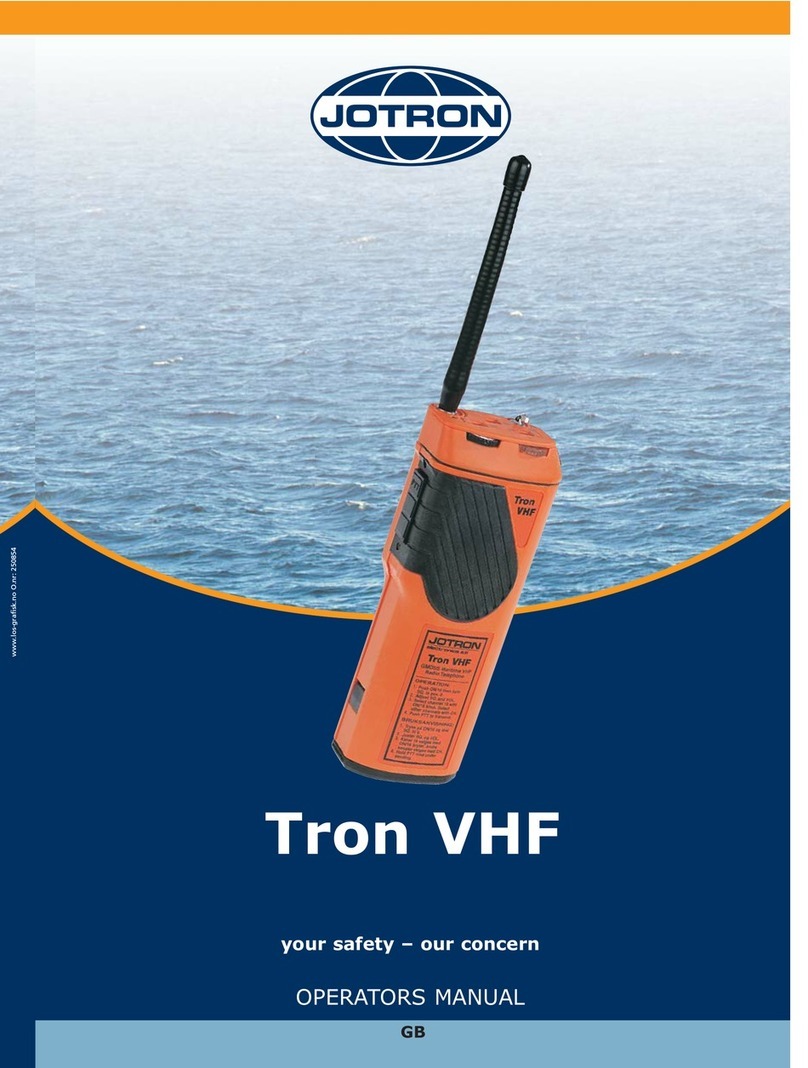 jotron Tron VHF Operator's manual