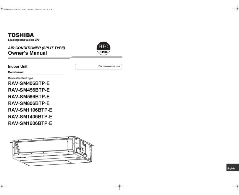 Toshiba RAV-SM406BTP-E User manual