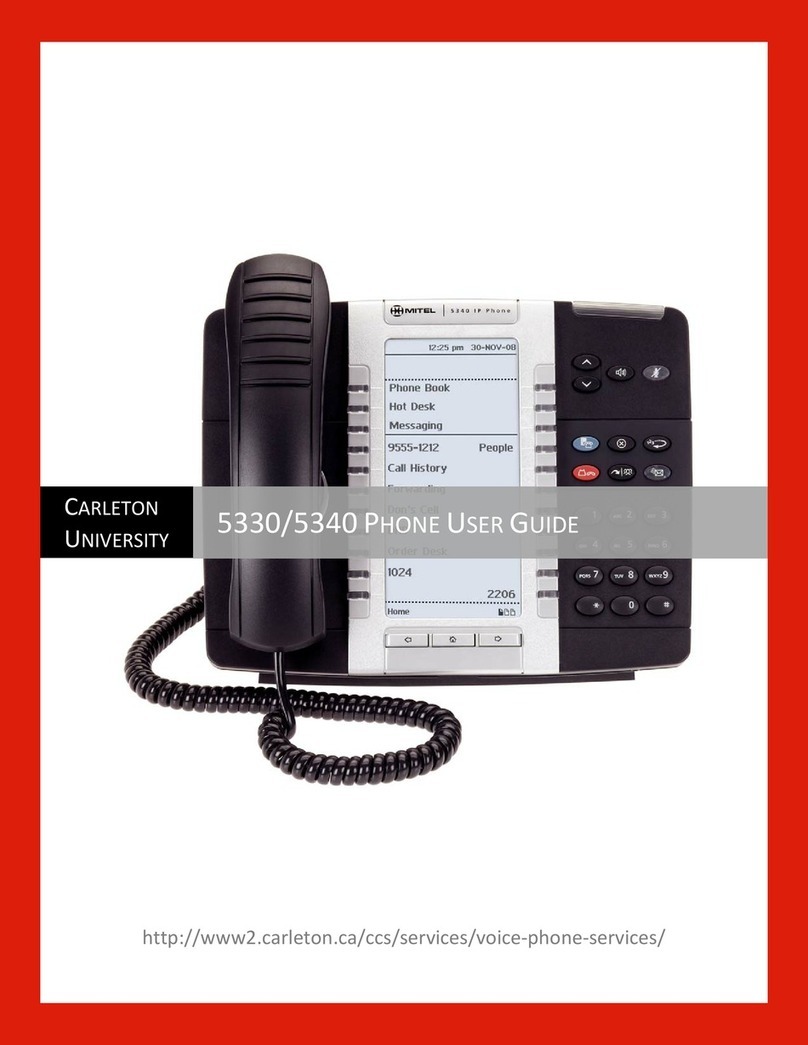 Mitel Mitel 5330 User manual Mitel Mitel 5330 User manual