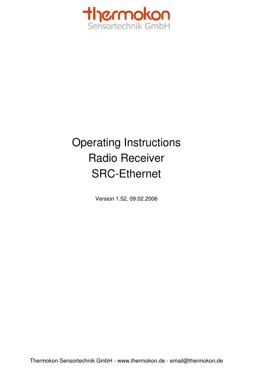 Thermokon Radio Receiver SRC-Ethernet User manual