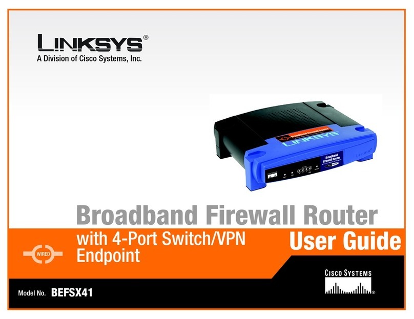 Linksys BEFSX41 - Instant Broadband EtherFast Cable/DSL Firewall... User manual
