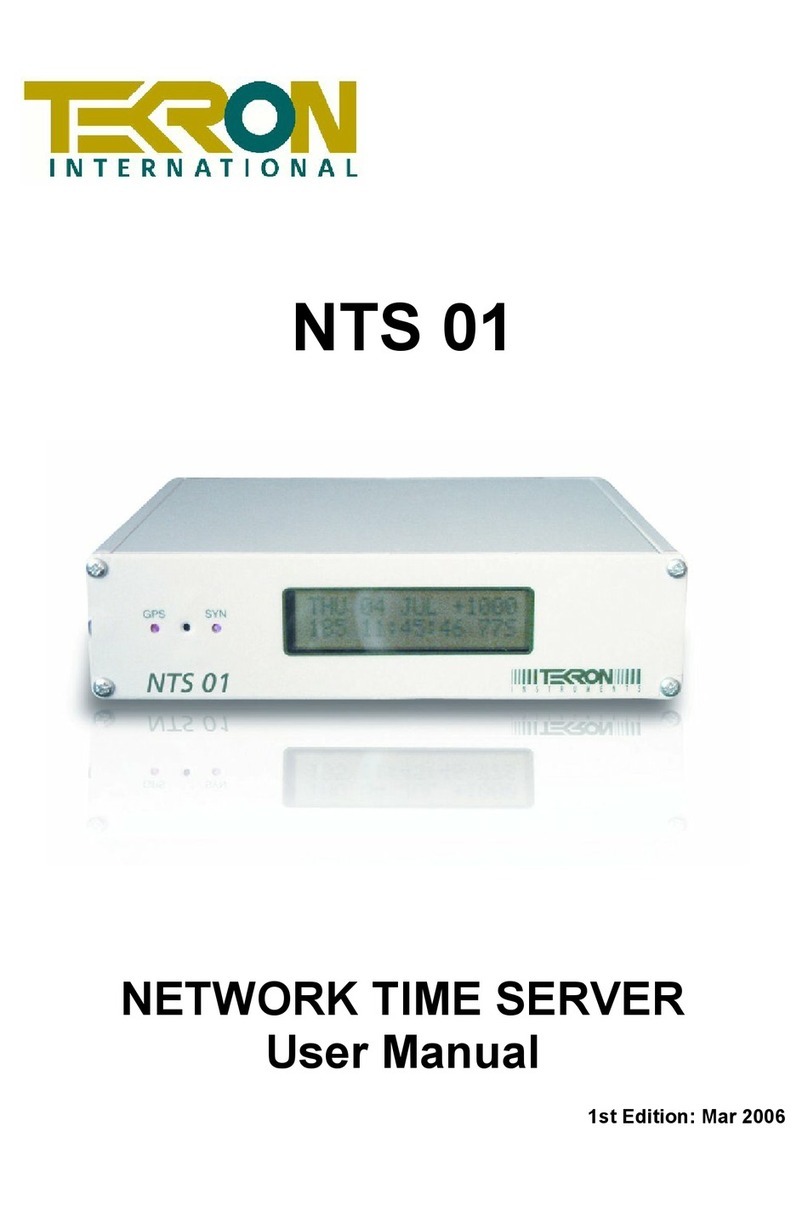 Tekron NTS 01 user manual