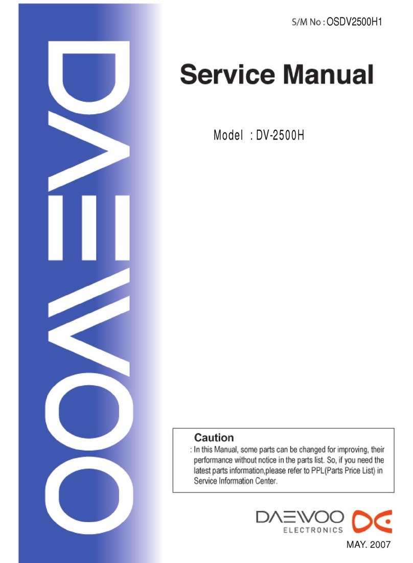 Daewoo DV-2500H User manual Daewoo DV-2500H User manual